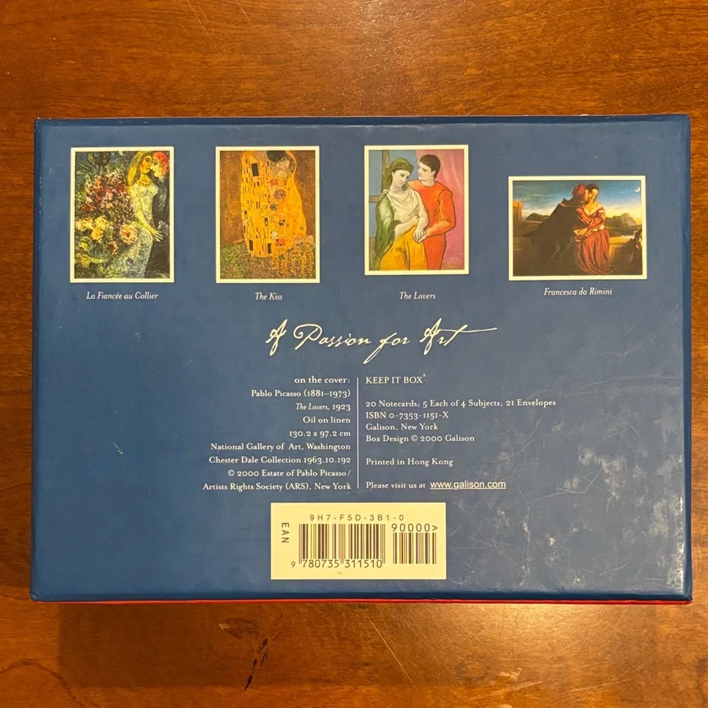 Colorful Art Prints - A Passion for Art: Notecard Set. ‎ NIB